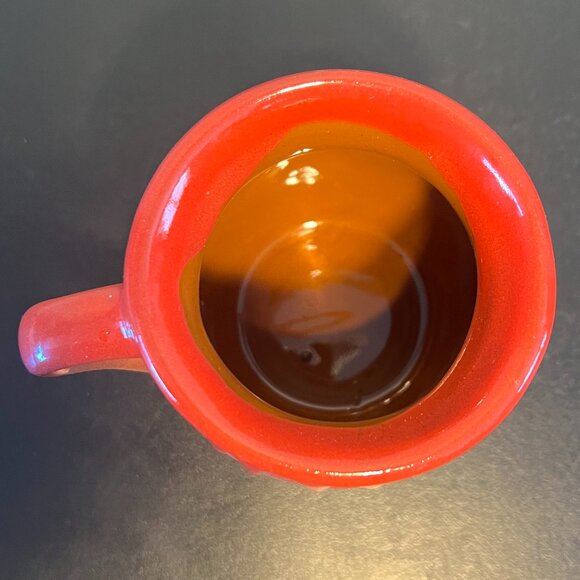 Mexico Handcrafted Red Drip Glaze Red Clay Mug Cup / Jarrito de Barro Chorreado - Picture 8 of 9